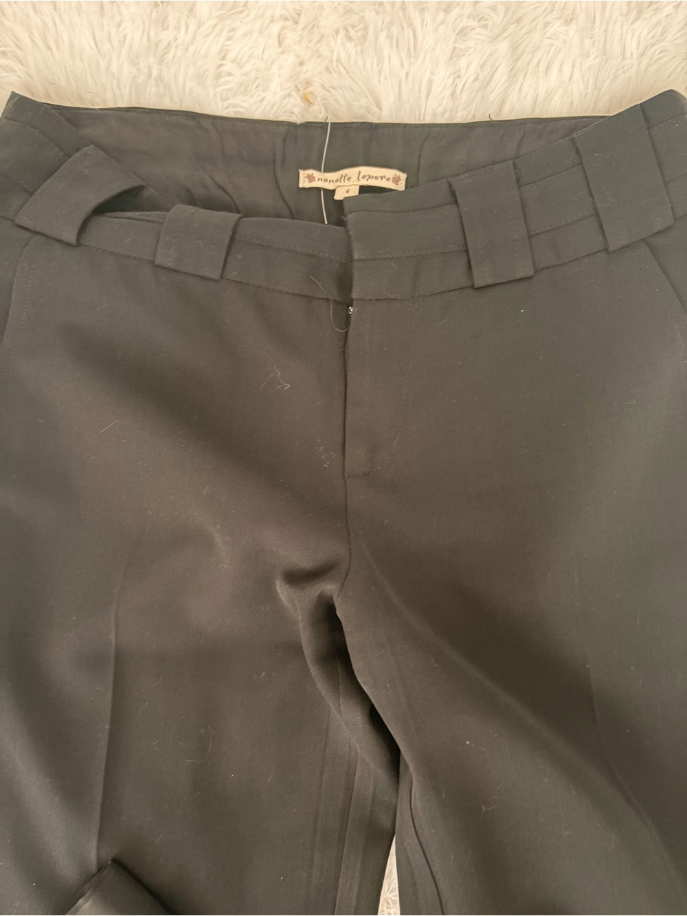 Nanette Lepore Black Womens tailored Dress pants